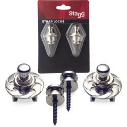 STAGG Strap Buttons & Locks Chrome